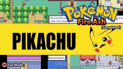 Here is banner of pokemon fire ash
