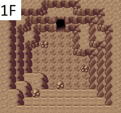 A video game screen with a cave entrance

Description automatically generated