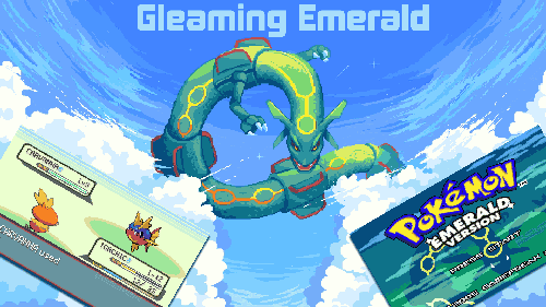Pokemon Gleaming Emerald cover is made by Ducumon