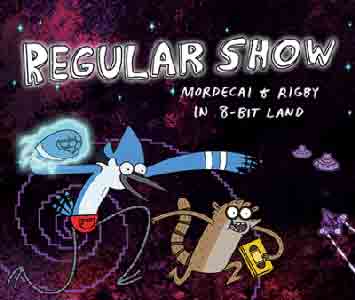 Regular Show Mordecai and Rigby in 8-Bit Land Cover
